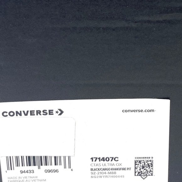 💖MEGA SALE💖Converse Chuck Taylor AS Ultra OX Black Leather Women’s 171407C - Picture 7 of 8